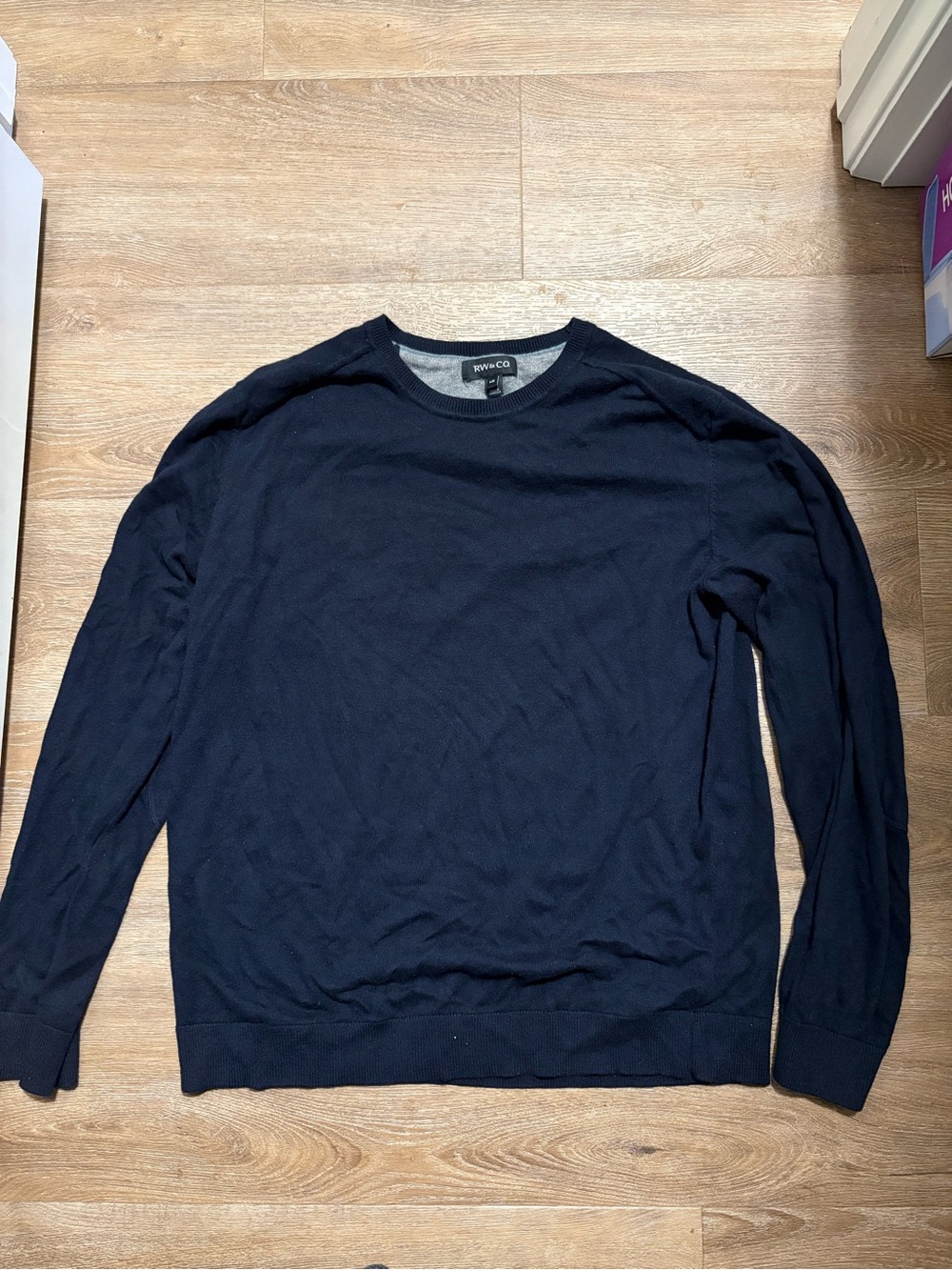 RW&CO. Navy Crewneck Sweater